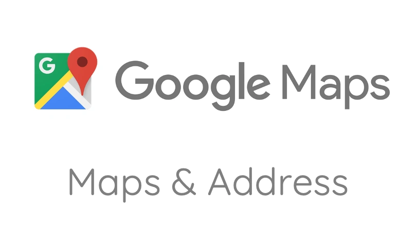 Google Maps integration for maps and address lookup
